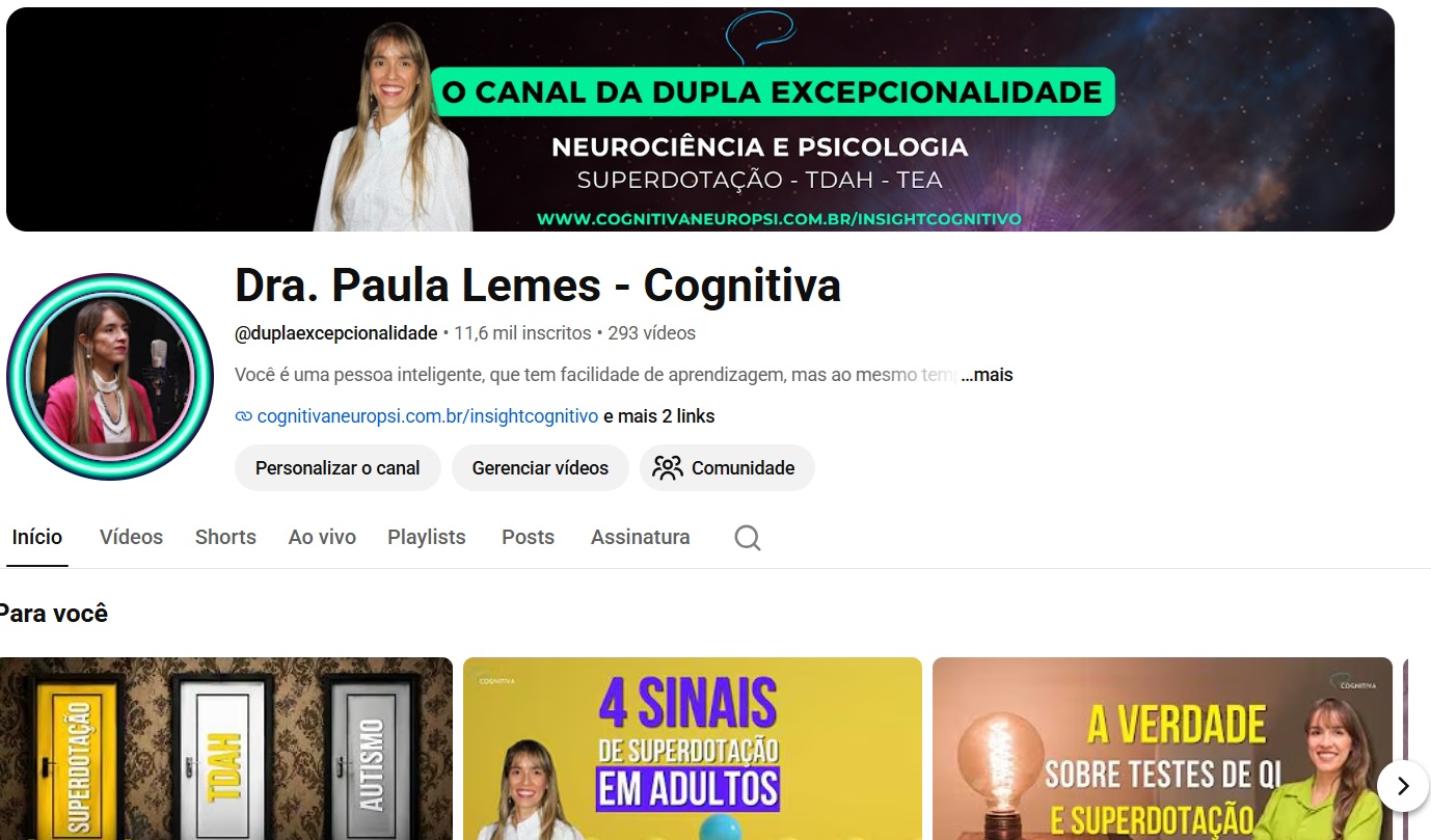 Canal DA Dupla Excepcionalidade